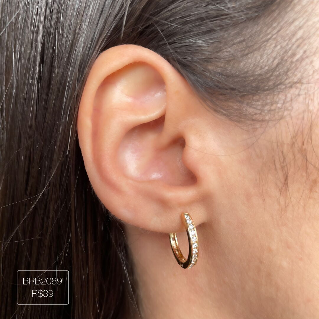 Brinco Argola Nova Pandora Dourada